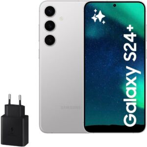 Samsung Galaxy S24+ y Cargador 45W, Móvil con IA, Smartphone Android, 12GB RAM Más Rápida, 512GB Almacenamiento, Cámara 50MP, Gran Pantalla, Batería Larga Duración, Gris Marble (Versión Española) : Amazon.es: Electrónica
