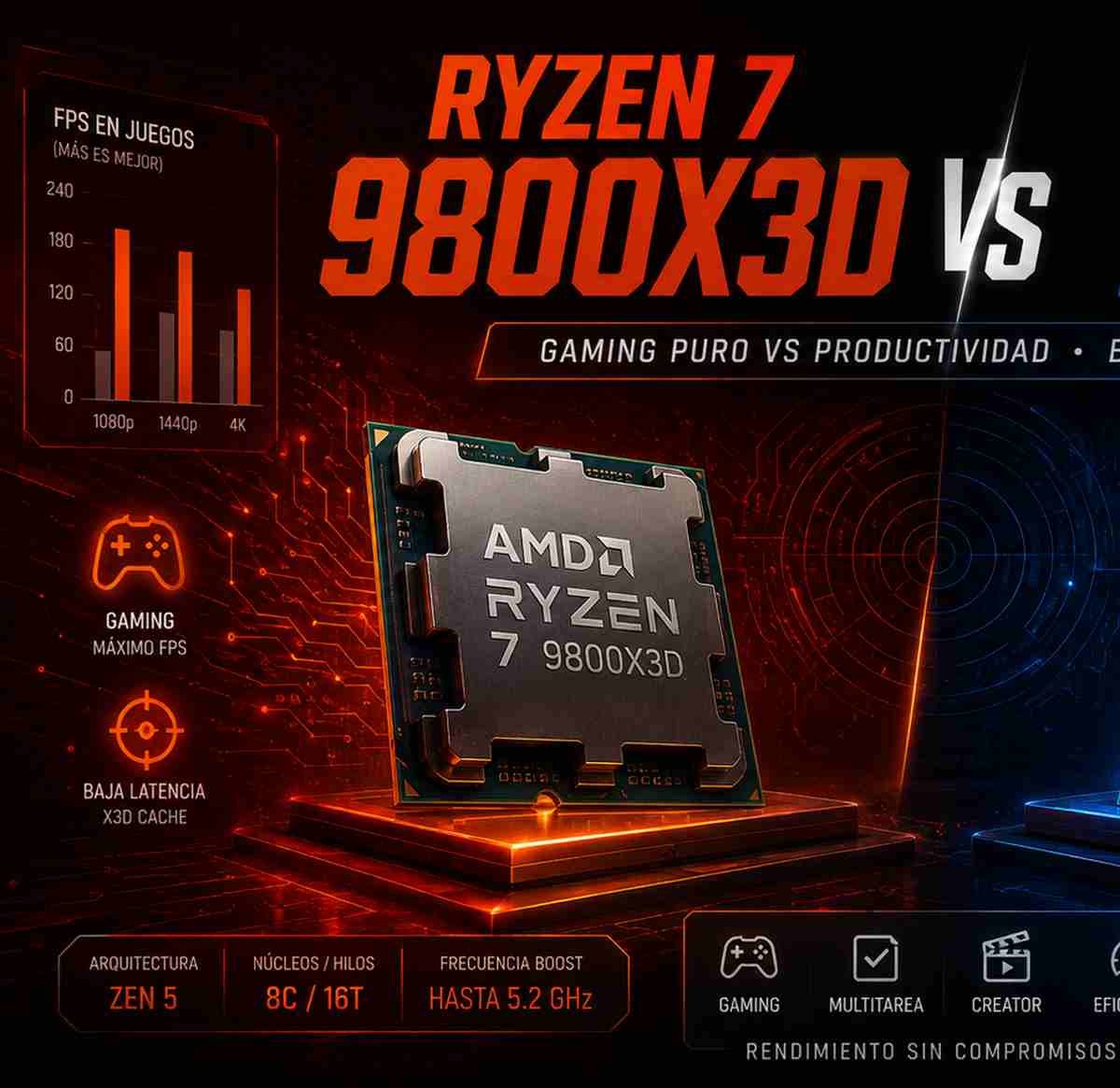 Ryzen 7 9800X3D análisis