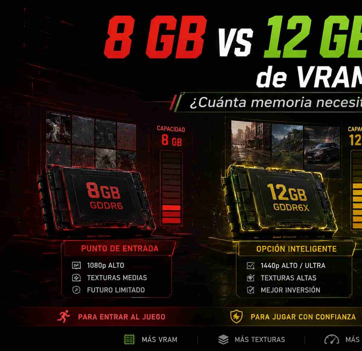 8 GB de VRAM análisis