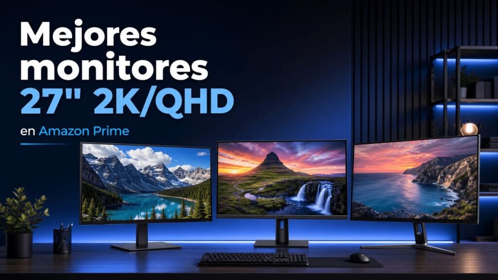 Mejores monitores 27" 2K/QHD en Amazon Prime