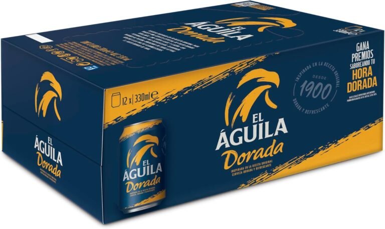 Cerveza El Águila Dorada Lager Especial: Pack 12 Latas 33cl