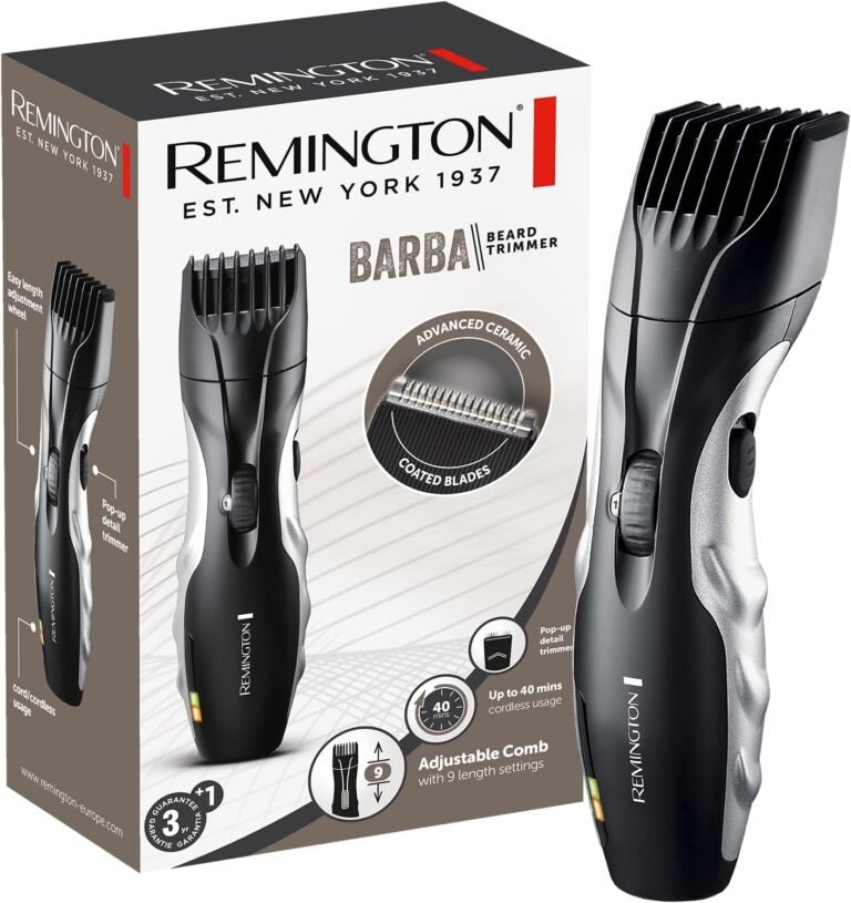 Remington MB320C: Recortadora Barba Cerámica Inalámbrica. Precisión Profesional
