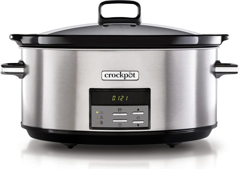 Crockpot Olla Cocción Lenta Digital 7.5L Acero Inoxidable