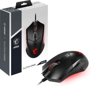 MSI Clutch GM08: Ratón Gaming Preciso, Ergonómico y Económico