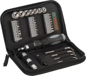 Maletín Bosch Compact 38 Puntas: Atornilla Fácil y Rápido
