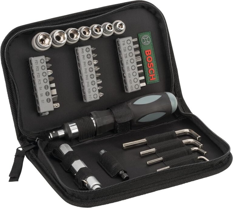 Maletín Bosch Compact 38 Puntas: Atornilla Fácil y Rápido