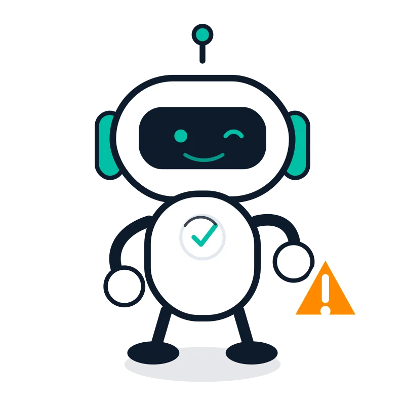 Aciertobot avisando qué revisar