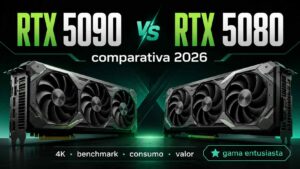 RTX 5090 vs RTX 5080: comparativa, benchmark 4K, consumo y cuál comprar
