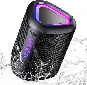 Altavoz Bluetooth Portátil con Luz LED: Sonido 360 y 24h