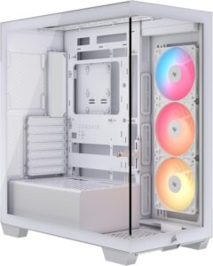 CORSAIR 3500X RS-R ARGB: Semitorre Panorámica Blanca