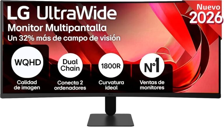 LG Monitor UltraWide 34 Pulgadas 120Hz Curvo al Mejor Precio