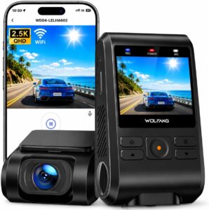 WOLFANG Dashcam 2.5K: Doble Lente al Mínimo Histórico