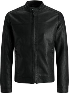 JACK & JONES Synthetic Leather Jacket Synthetic Leather Jacket